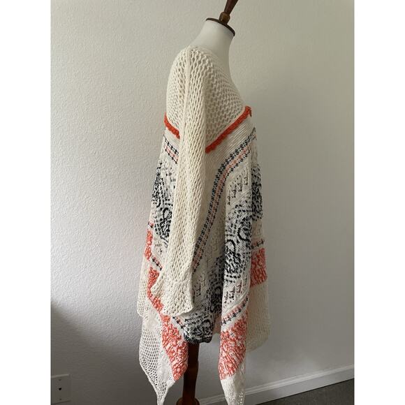 Anthropologie Sleeping on Snow Dress Crochet Asymmetric Print Knit - Picture 6 of 14